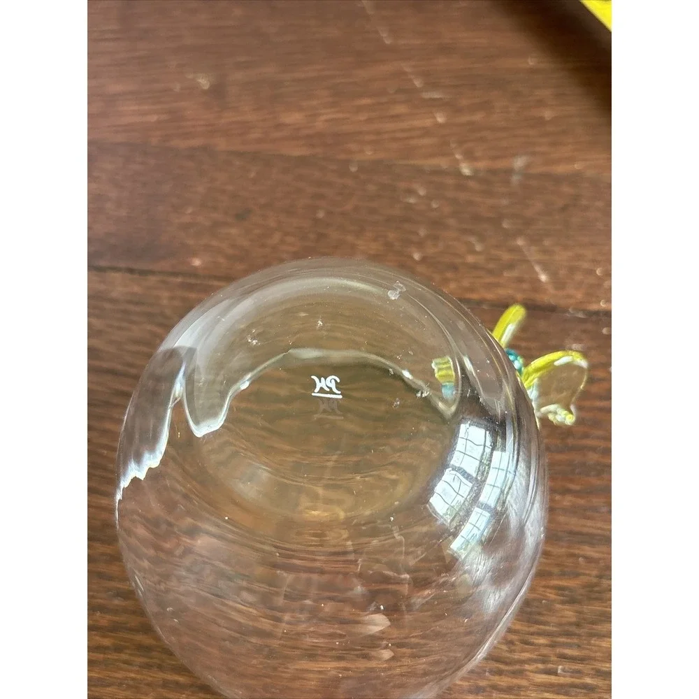 Princess House Butterfly Glass Votive Holder‎